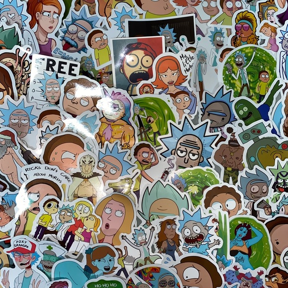 50 Rick and Morty Stickers - Picture 1 of 2
